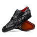Marco Di Milano Olivieri Black Pirarucu Dress Shoe Oxfords