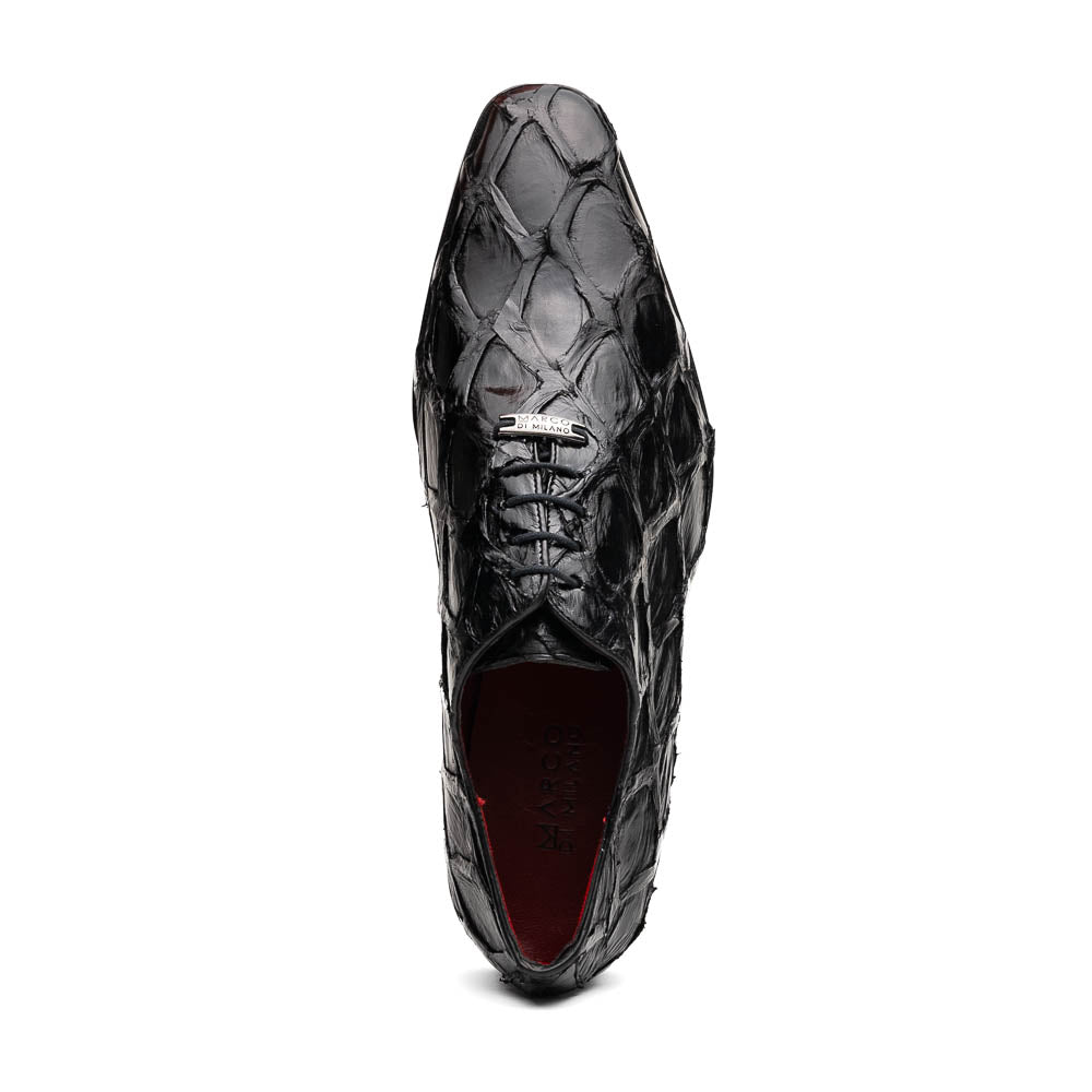Marco Di Milano Olivieri Black Leather Shoe