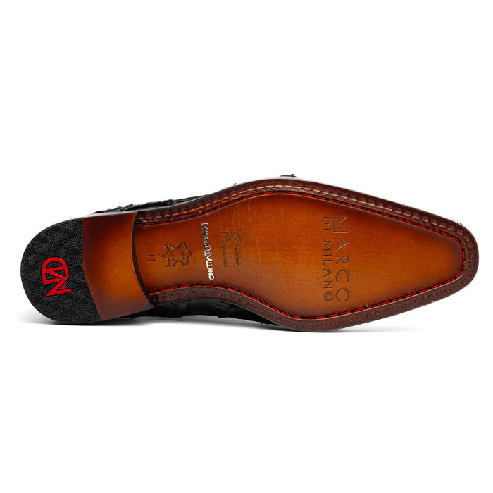 Marco Di Milano Olivieri Black Leather Shoe