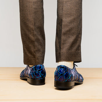 Marco Di Milano Olivieri - Royal Blue Leather Dress Shoe