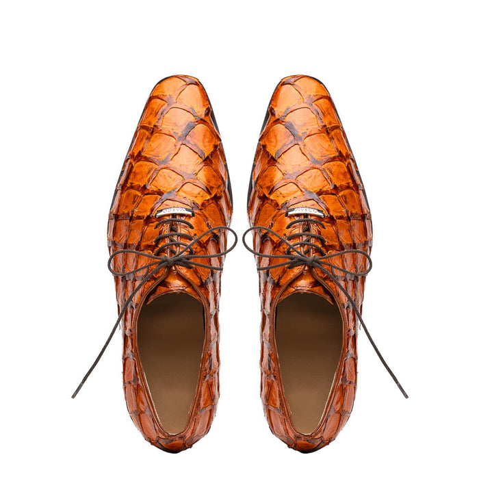 Marco Di Milano Olivieri Pirarucu Dress Oxfords Brandy