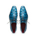 Marco Di Milano Olivieri Caribbean Blue Pirarucu Dress Shoe Oxfords