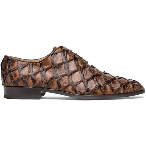 Marco Di Milano Olivieri Clear Brown Pirarucu Dress Shoe Oxfords