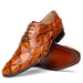 Marco Di Milano Olivieri Cognac Pirarucu Dress Shoe Oxfords