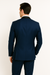 Mens One Button Shawl Lapel Suit Navy Blue