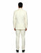 Mens 1 Button Shawl Lapel Vested Wool Prom | Wedding Tuxedo in Ivory