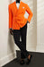 Mens Orange Double Breasted Blazer - Summer Sport Jacket