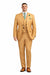 Orange Plaid Suit - Vested Suit - 3 Piece Suits - Peak Lapel Suits - Windowpane Suit - 2 Button