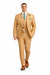 Orange Plaid Suit - Vested Suit - 3 Piece Suits - Peak Lapel Suits - Windowpane Suit - 2 Button