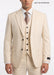 Men’s Ivory Cream Pinstripe 3-Piece Suit – 1920s Gangster Gatsby Wedding and Formal Suit