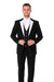Men’s Black and White Tuxedo Shorts Suit – Modern Formal Tuxedo with Short Pants for Wedding, Party and Special Events