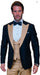 Men’s Black and Goldish Champaign Camel Bronze Tuxedo with Satin Shawl Lapel and Matching Vest with Bowtie