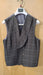 Vitali Men’s Brown Grey with blue Check 3 Piece Suit – Classic Plaid Formal Suit Set with Blazer, Vest & Trousers, Business Wedding Party Wear for Men Modern Fit