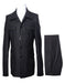 Black Safari Walking Suit for Men – Utility Jacket and Trousers Set