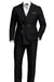 Men's Black Pinstripe Tuxedo Suit – Classic  & 1920s Gangster Formal Wear Vintage 1940s 1930s Look