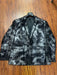 Men’s Black and Charcoal Gray Snakeskin Print Blazer, Animial Exotic Skin Alligator Crocodile Texture