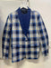 Men’s Tartan Blue Plaid and Solid Blue Tuxedo – Modern Check Pattern Formal Suit for New Year - Christmas - Holiday Jacket with Pants