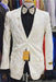 Men’s Ivory Floral Embroidered Tuxedo Jacket – Elegant Wedding and Party Blazer in Cream Color With Ivory Pants