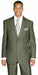 Men’s Olive Green Tuxedo With Trim Collar – Formal Wedding, Prom Suit Modern Fit