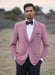Mens Pink Velvet Tuxedo Dinner Jacket with Shawl Lapel – Slim Fit Blazer for Weddings, Prom in Rose Gold Color
