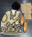 Men’s Black and Gold Baroque Blazer with Matching Pants, Hat, and Shoes – Luxury Party and Wedding Outfit Set