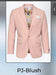Men’s Blush Pink Slim Fit Blazer – Stylish Two-Button Sport Coat with Notch Lapel