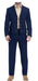Mens Navy Blue Western Blazer Set – Cowboy Style Jacket and Pants Outfit Classic Country Western Blazer