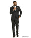 Men’s Black Pinstripe 3 Piece Suit – Vested Formal Business Suit for Wedding, Office, Prom and Party Wear