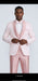 Men's Light Pink 3 Piece Tuxedo Suit Set | Shawl Lapel Formal Wedding Prom Dinner Suit in Rose Gold Color
