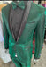 Men's Emerald Green Shiny Tuxedo with Black Satin Lapel and Matching Bow Tie – Ultra Slim Fit