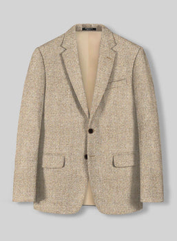 Men’s Light Tan Sand Tweed Cowboy Blazer – Country Style Western Jacket for Casual, Ranch, Saco Para Vaquero