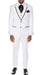 Men’s White Western Blazer with Black Trim – Classic Cowboy Style