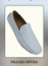 Men’s Mundo White Leather Loafers – Classic Slip-On Dress Shoes for Casual and Formal Wear