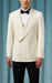 Men’s Ivory Double-Breasted Shawl Lapel Tuxedo Jacket | Premium Formal Dinner Jacket for Weddings and Black-Tie Events