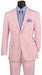 Men’s Pink Seersucker 2 Piece Suit, Lightweight Summer Dress Suit for Weddings, Prom, Parties, and Special Occasions