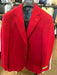 Men’s Red Linen Blazer, Lightweight Business Casual Wedding Sport Coat Jacket