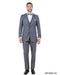 Men's Medium Grey Western 3-Piece Tuxedo Suit with Vest – Cowboy Style Formal Country Outfit