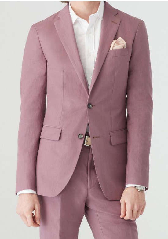 Men’s Mauve 2-Piece Suit – Two-Button Wedding, Prom and Business Suit  Modern Fit