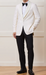 Men’s Vintage Hollywood Ivory Tuxedo – Black Shawl Lapel Wedding, Prom and Formal Dinner Jacket with Black Pants