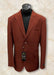 Men’s Rustic Brown Textured Blazer with Notched Lapel, Formal Dress Jacket for Weddings, Parties, Business Look