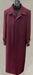 Men’s Full-Length Burgundy Overcoat – Microfiber 4 season fabric  Long Formal Coat with Classic Tailored Maxi Duster Coat