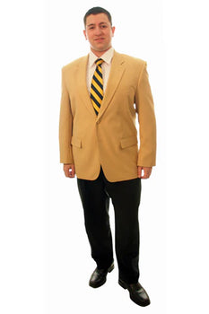 Men’s Camel Blazer, Classic Two Button Business Casual Wedding Summer Sport Coat Jacket in Khaki Bronze Color Modern Fit
