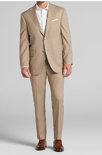 Men’s Tan Country Wedding Suit – Beige Groom Suit for Rustic & Outdoor Weddings
