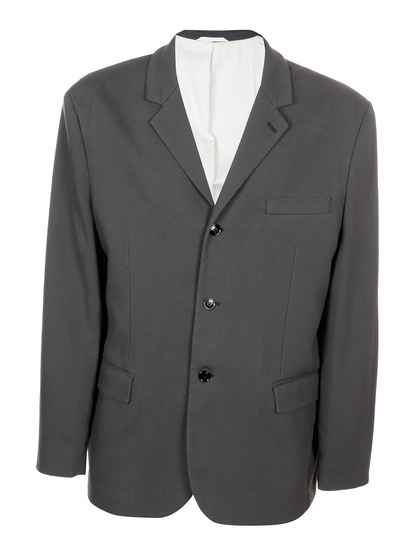 Mens Charcoal Grey Three Buttons Western Blazer – Classic Fit Cowboy Style Three Button Formal Dress Jacket