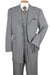 Mens Zoot Suit - Light Gray 3-Piece Suit with Vest – Classic Business and Wedding Formal Wear - 1920s Fashion