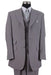 Men’s Gray Zoot Suit with Matching Hat and 1920s Shoes | Grey Vintage Wedding and Party Three Piece Suit
