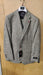 Vitali Brand Men’s Grey Textured Patterned 3 Piece Suit – Modern Fit Checkered Sharkskin with Blazer, Vest & Trousers, Business Wedding