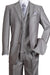 Men’s Light Gray 3-Piece Modern Fit Suit with Vest – Classic Formal Business and Wedding Attire