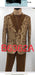 Men’s Brown Tuxedo dinner Jacket Blazer – Jacket for Formal Paisley Pattern Coffee Mocca Color + Bowtie