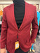 Men’s Burgundy Red - Wine  Two-Button Sport Coat – Stylish Blazer for Business, Parties